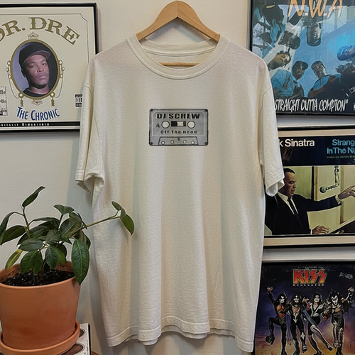 Rare Vintage SUC DJ Screw “Off The Head” Washed White Tee