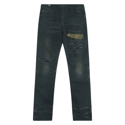 Nara Slim Kuro Gold Leaf Repair Denim
