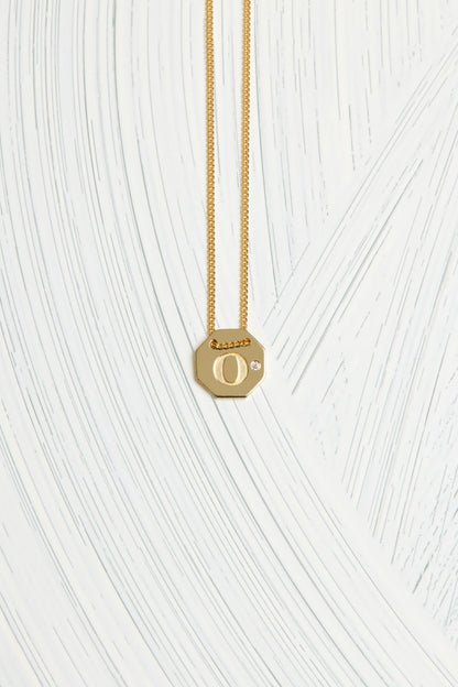 Letter Necklace | 9K Rose Gold
