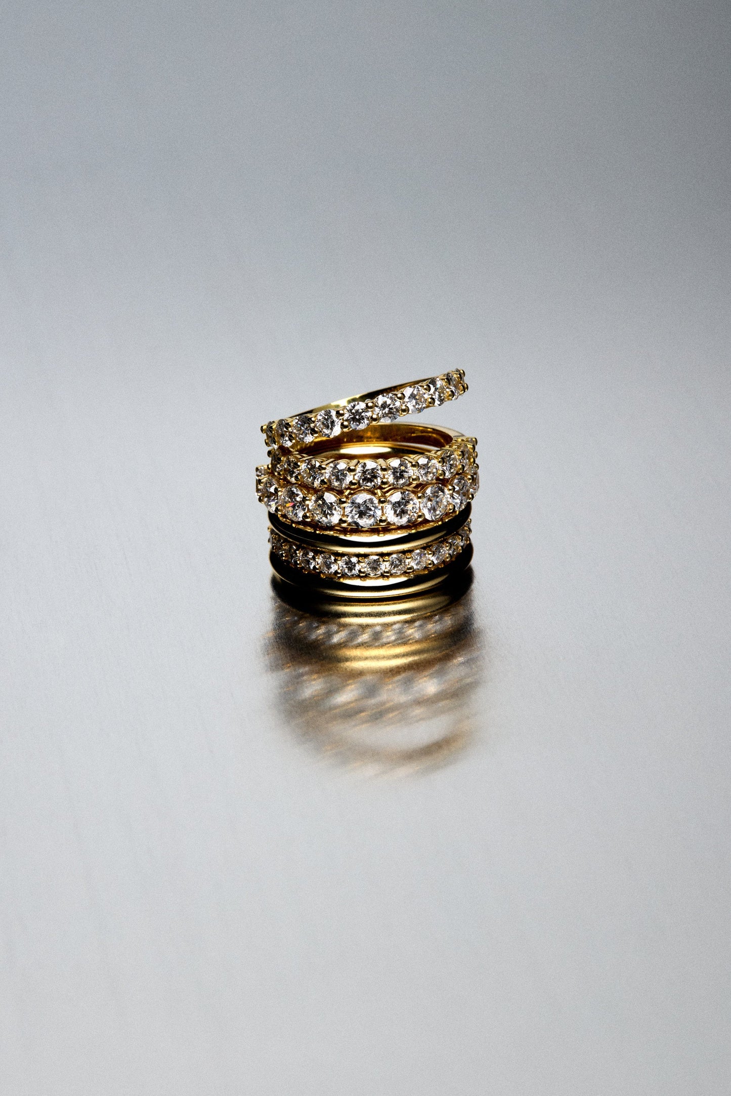 Double Band Georgie Ring | 18K Yellow Gold