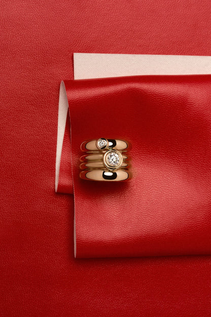 Roma Ring | Silver or 9K White Gold