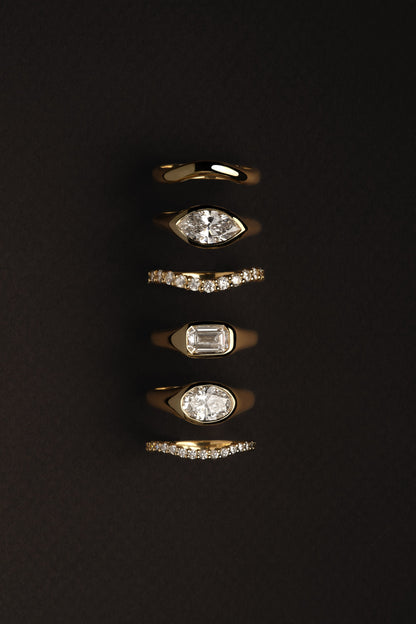 Insignia Diamond Band | 18K Yellow Gold