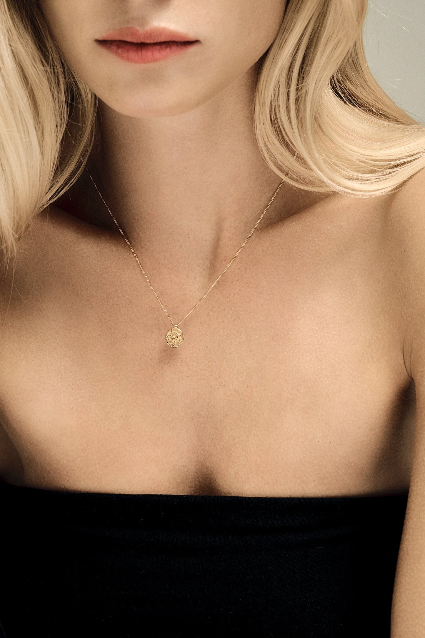 Mini Coin Necklace | 9K Yellow Gold