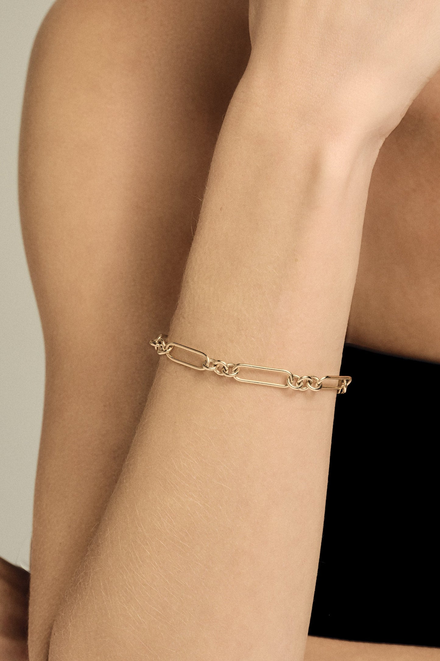 Large Lennox Bracelet | 9K Yellow or Rose Gold