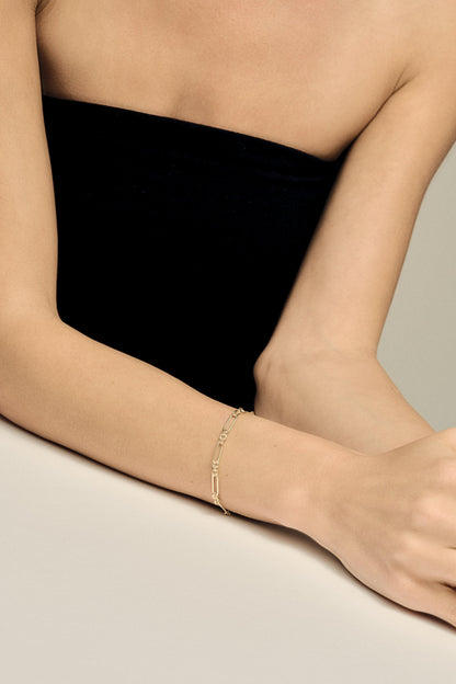Medium Lennox Bracelet | 9K Yellow or Rose Gold
