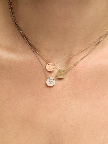 Letter Necklace | 9K Yellow Gold