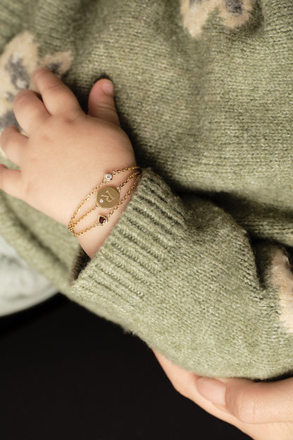 Baby Heart Bracelet | 9K White Gold