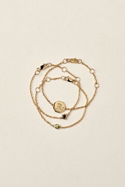 Baby Heart Bracelet | 9K Yellow Gold