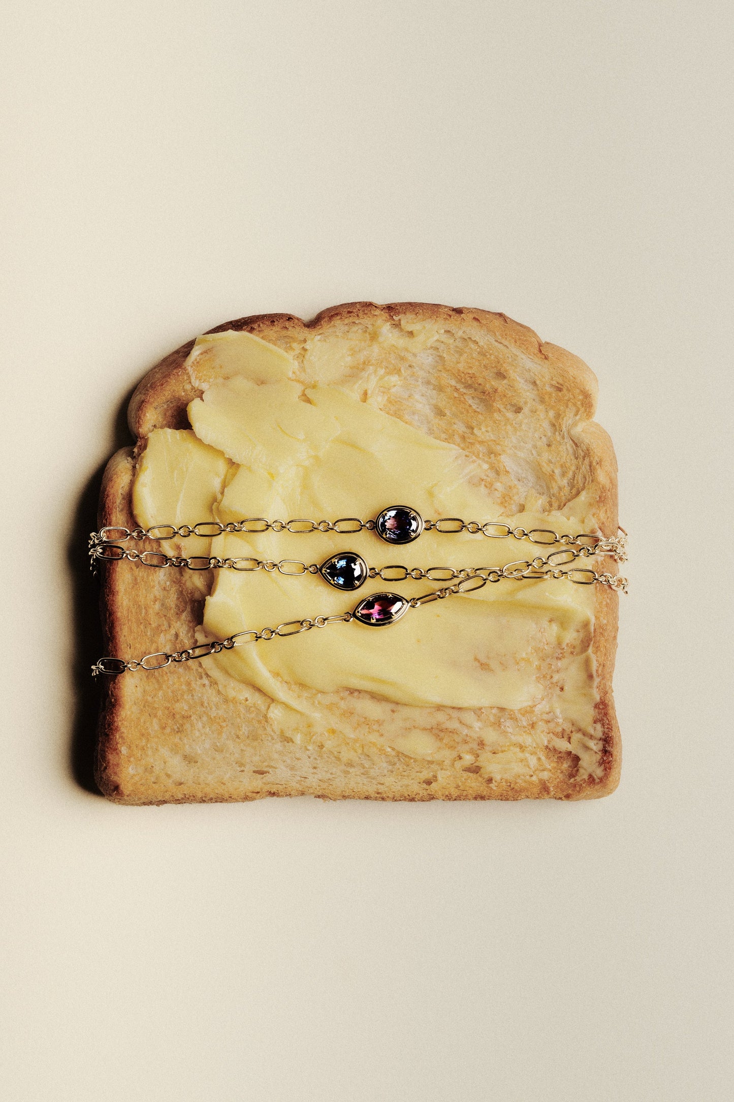 Roma Pear Gemstone Bracelet | White Gold