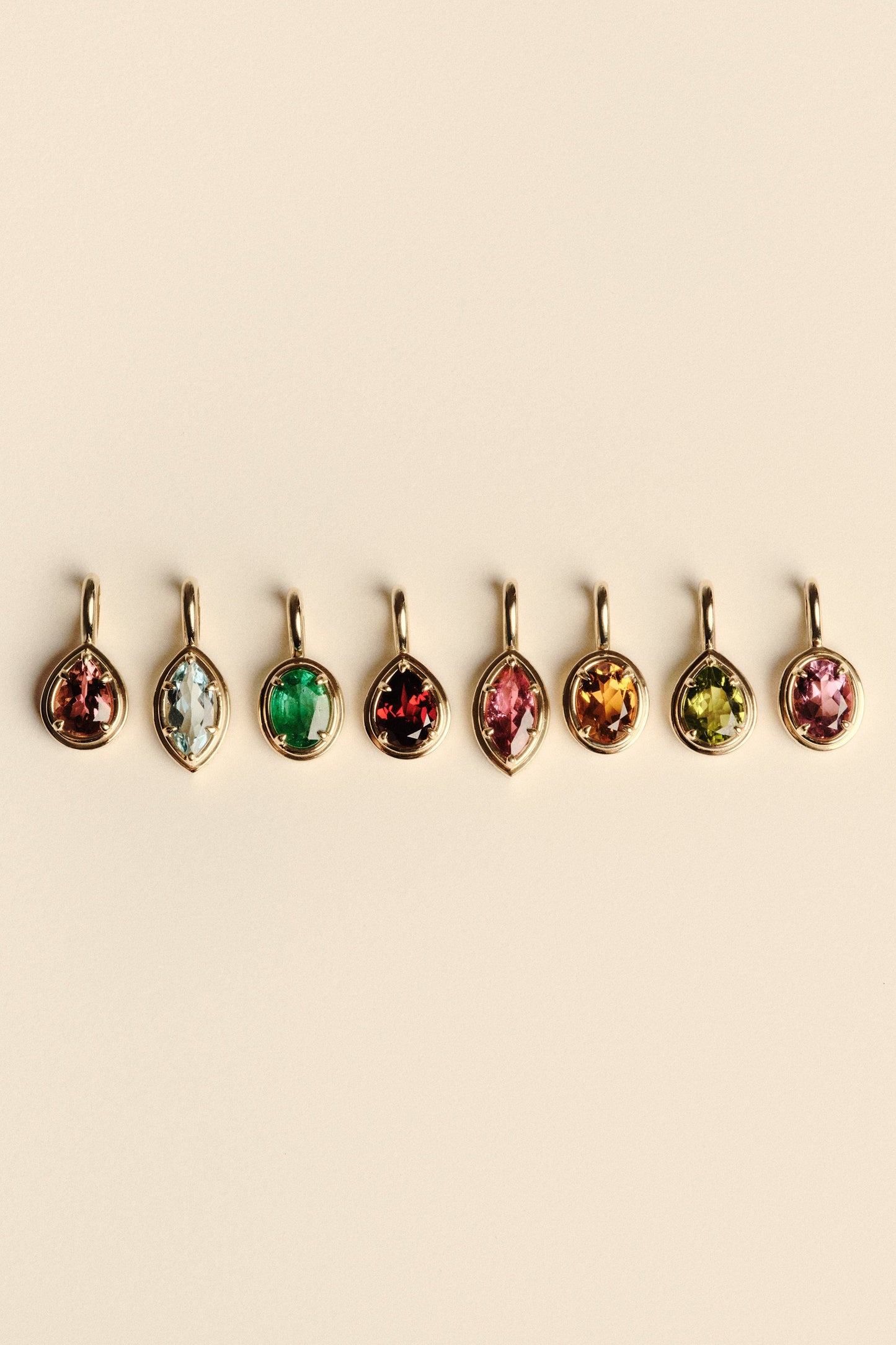 Roma Marquise Gemstone Pendant | Yellow Gold