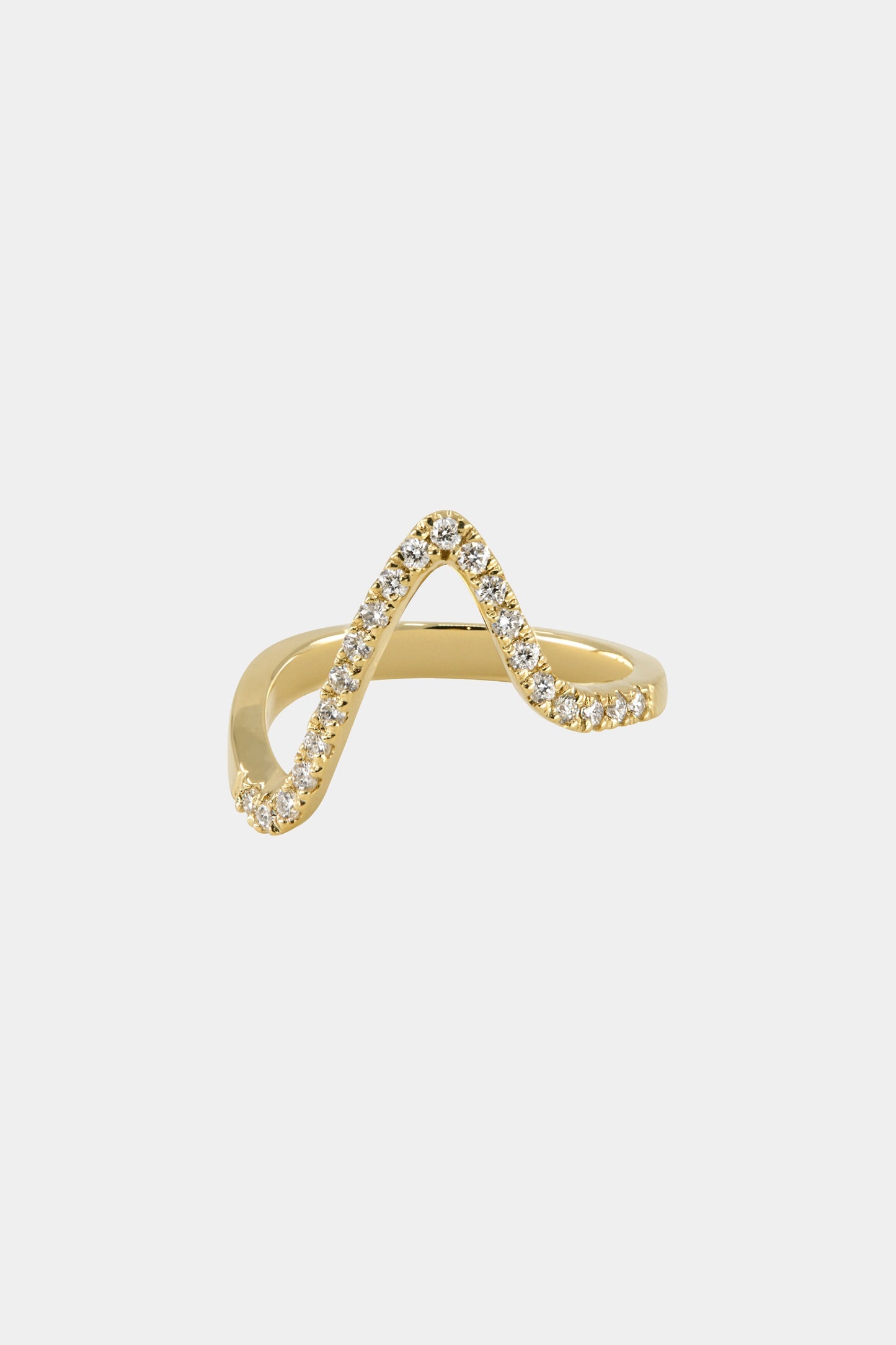 Alex Diamond Wedding Band | 18K Yellow Gold