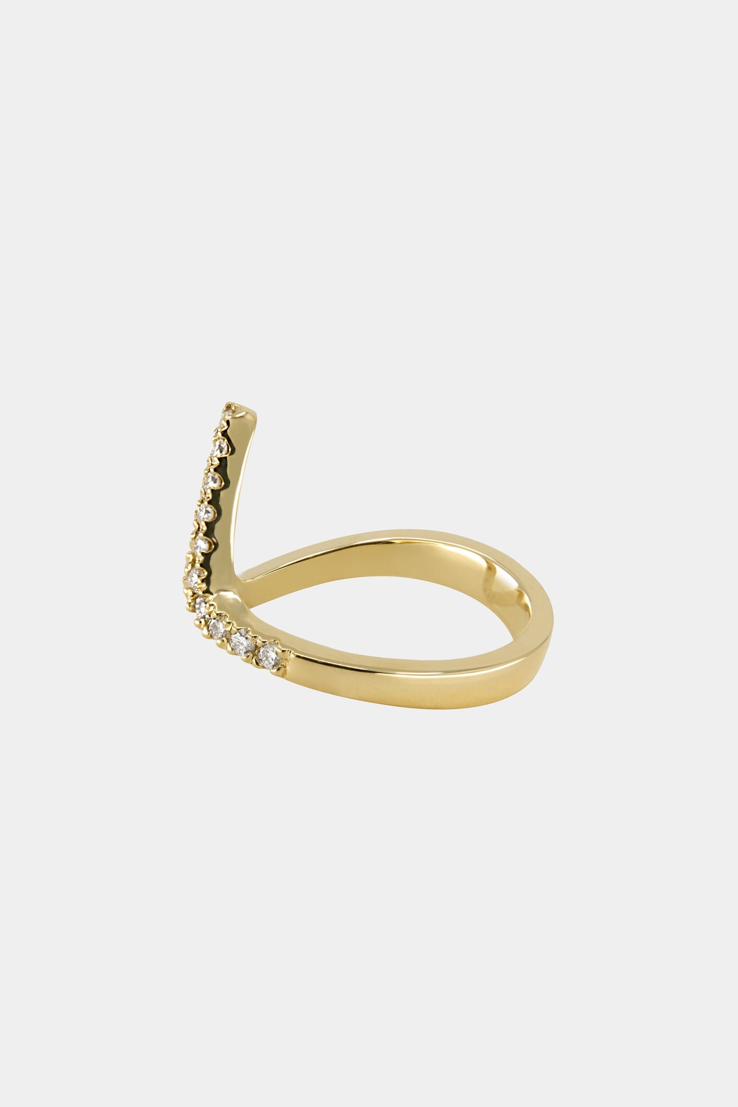 Alex Diamond Wedding Band | 18K Yellow Gold