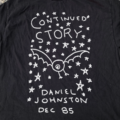 Daniel Johnston 'The Continued Story' Vintage Black Tee