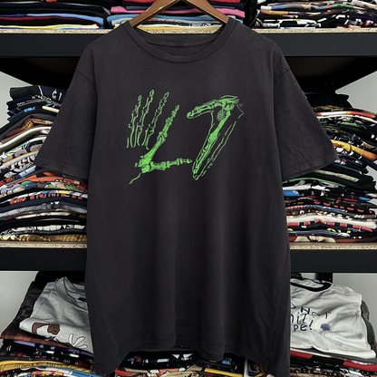 90s L7 Hand Sign Washed Black Tee