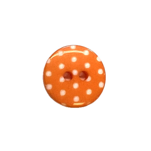 Orange & White Polkadots-14mm