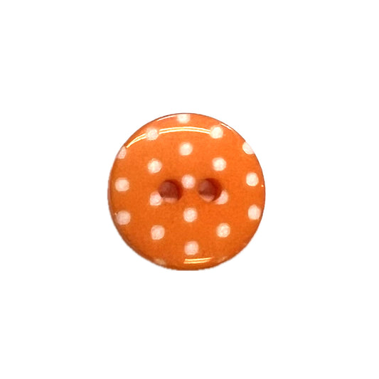 Orange & White Polkadots-14mm