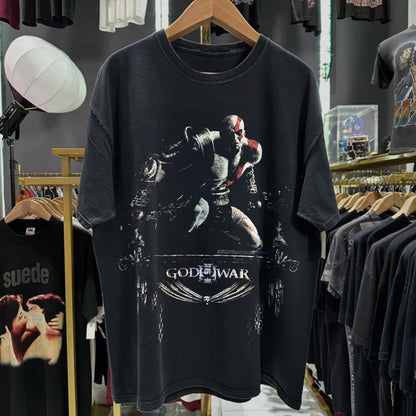 2010 God Of War III Promo Washed Black Tee