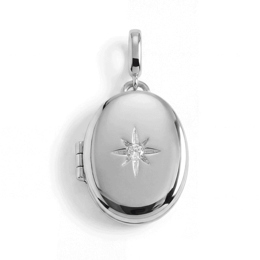 Personalized Oval Locket Charm