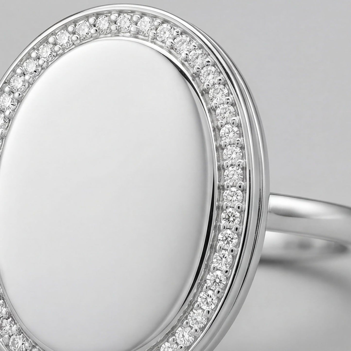 Personalized Oval Locket Ring