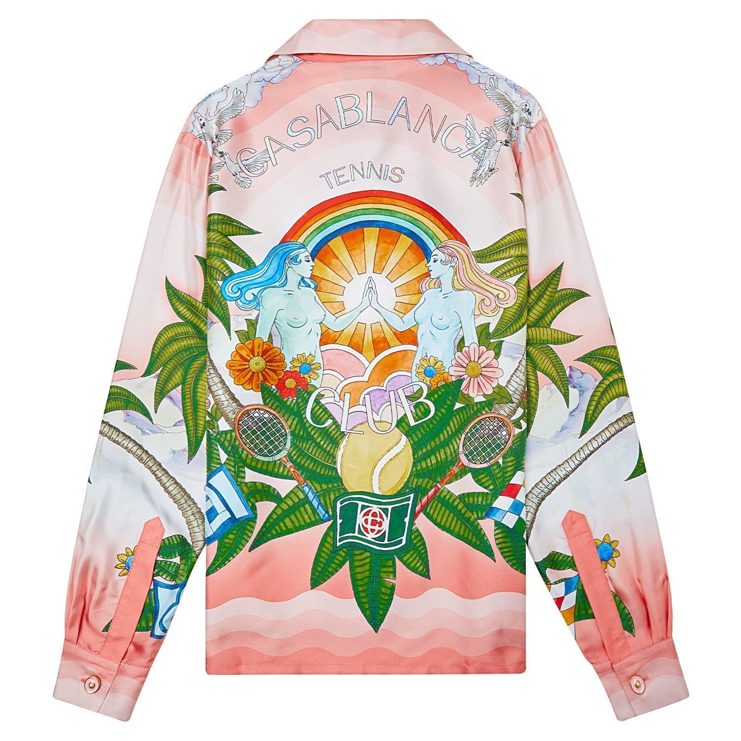 Paix et Amour Tennis Silk Shirt