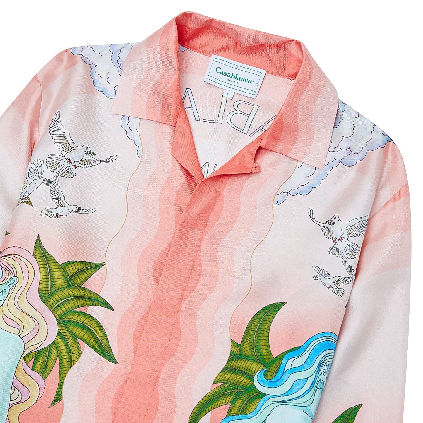 Paix et Amour Tennis Silk Shirt