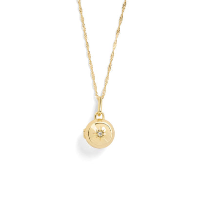 Personalized Photo Gem Locket Necklace