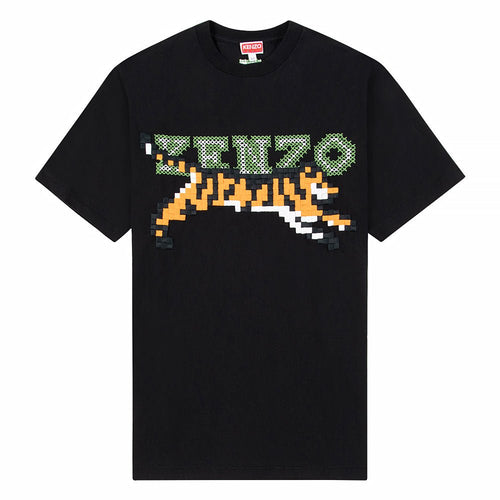 Pixel Oversized Tee | Black
