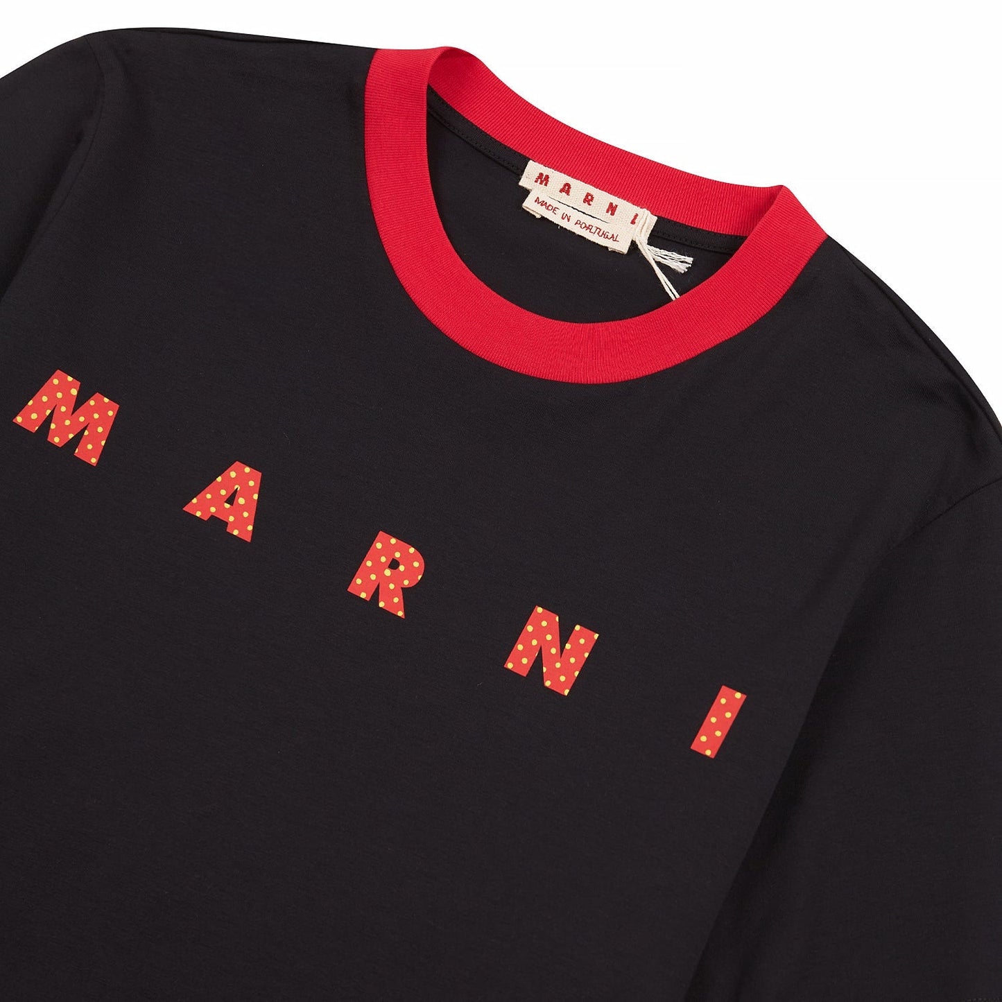 Polka Dot Logo Tee | Black