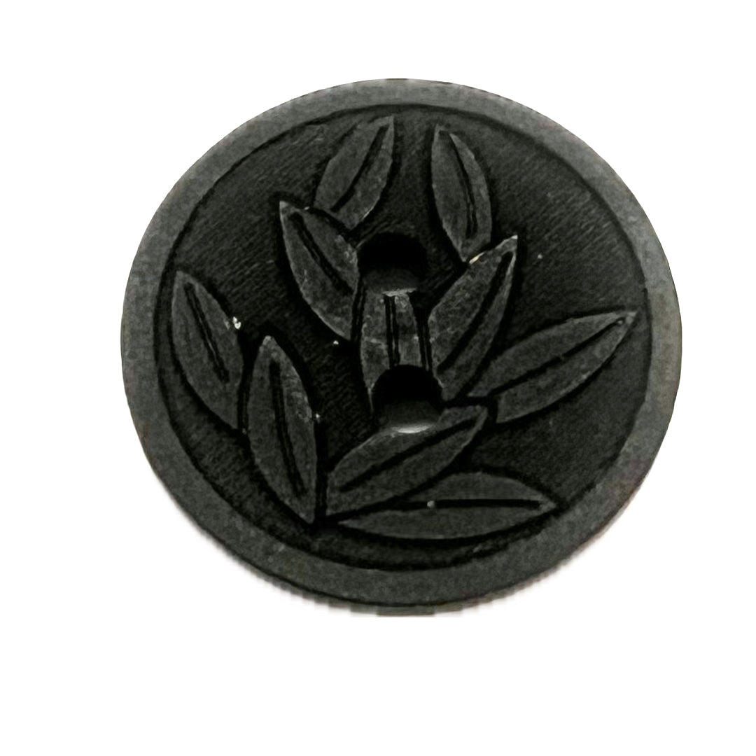 Polyester Button-Black