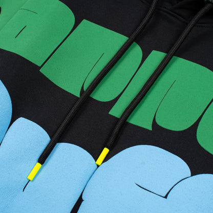 Puff Print Hoodie | Black