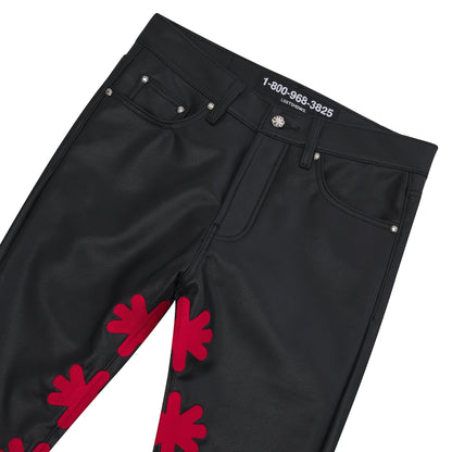 Red Leather Pant