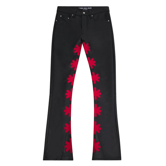 Red Leather Pant