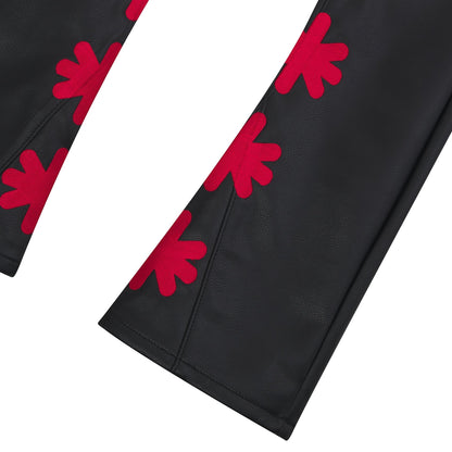 Red Leather Pant