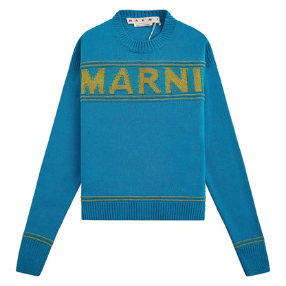 Roundneck Logo Sweater | Cobalt