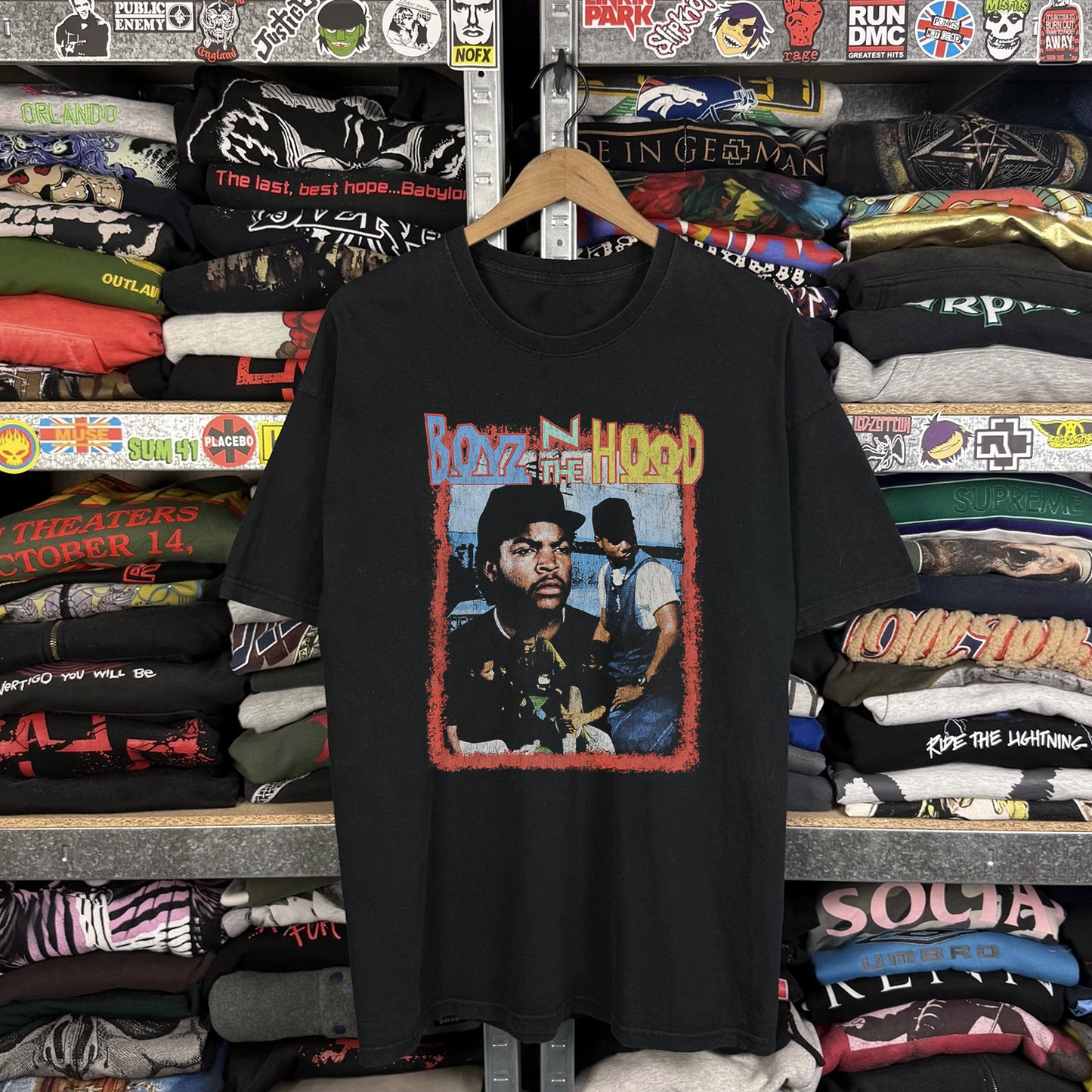 90s Boyz N The Hood Washed Black Tee