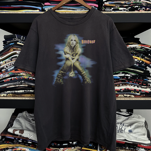2001 Britney Spears Tour Washed Black Tee