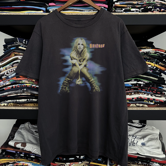 2001 Britney Spears Tour Washed Black Tee
