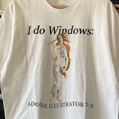 Rare Adobe Illustrator 7 Washed White Tee