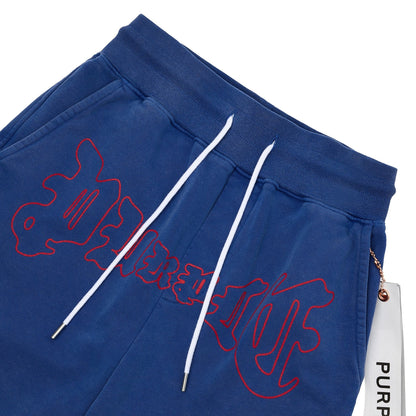 Screen Wordmark Sweatshort | Blue