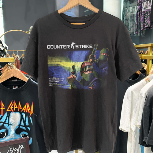 99 Cs 1.6 Landing Vintage Washed Black T-Shirt