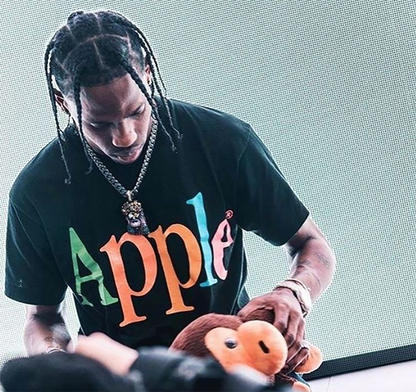 90's Apple Vintage Washed Black T-Shirt
