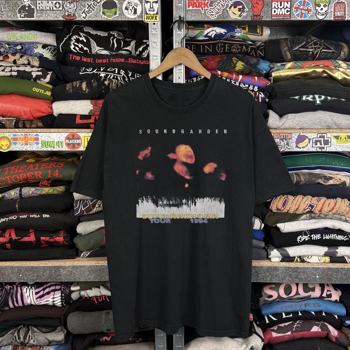 1994 Soundgarden Superunknown Tour Washed Black Tee