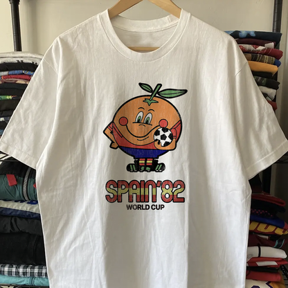 Spain 82 World Cup Washed White Tee