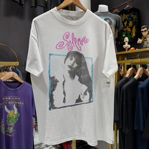 90S Selena Rare Washed White T-Shirt