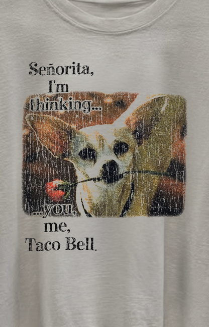 T Bell Valentines Date Washed White Tee