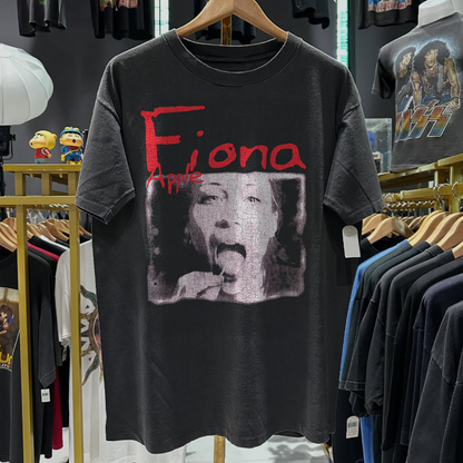 90S Sucker’s Prayer 'Fiona Apple' Rare Washed Black T-Shirt
