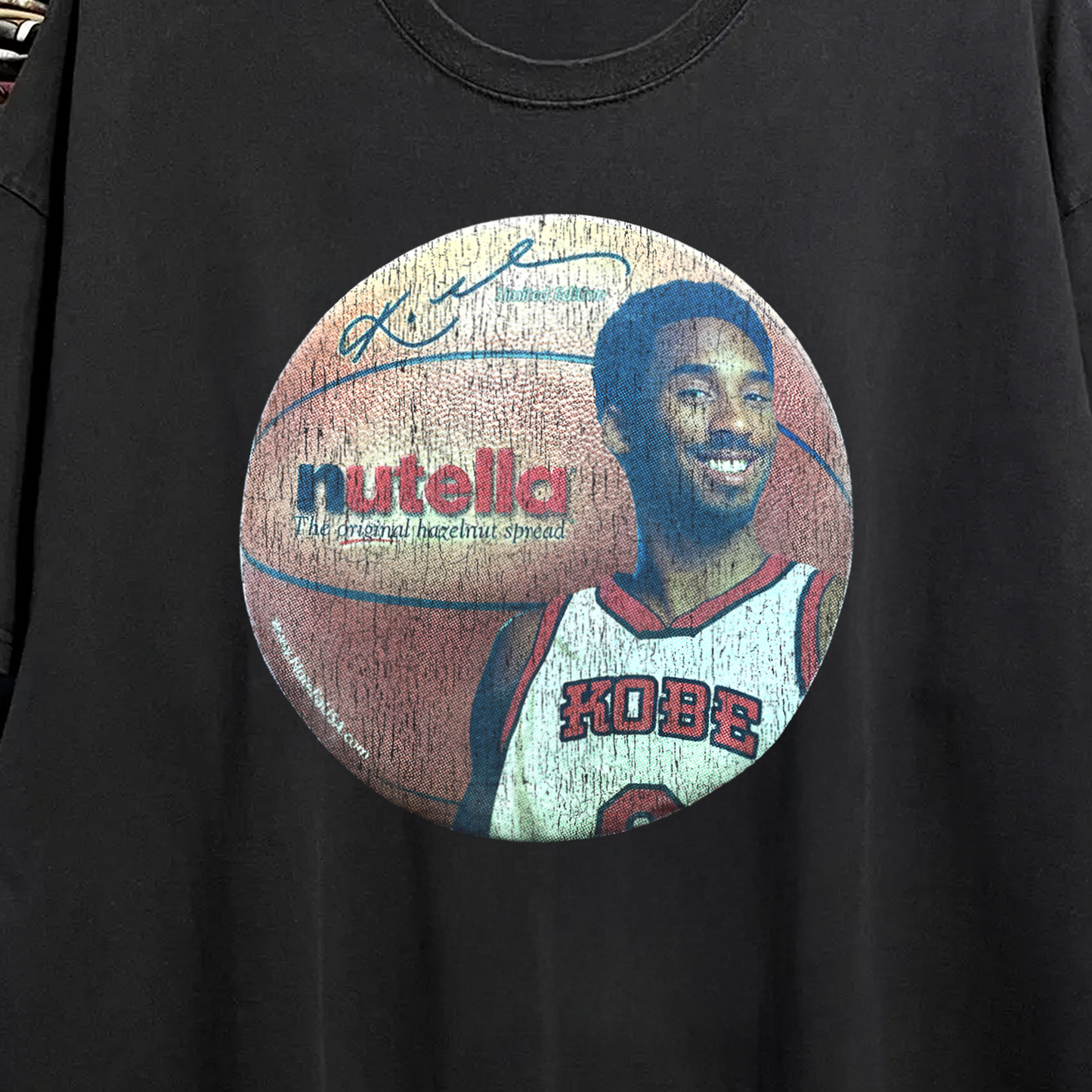 Kobe Nutella Washed Black Tee