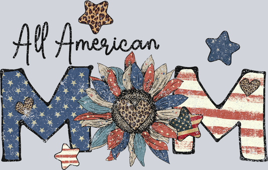 All American Mom - STK00104 (DTF Transfers)