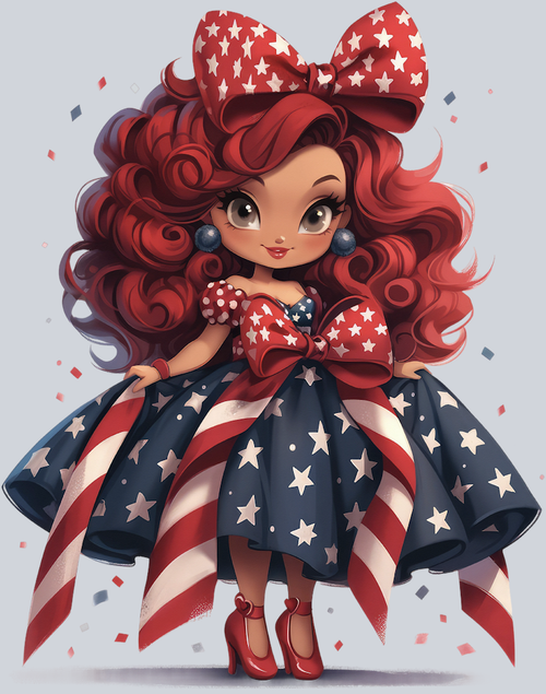 American Doll 13 - STK00198 (DTF Transfers)