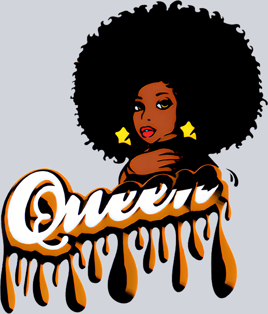 Black Queen 4 - STK00915 (DTF Transfers)